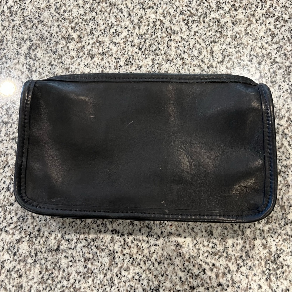 Vintage Coach Chunky Makeup case -Black